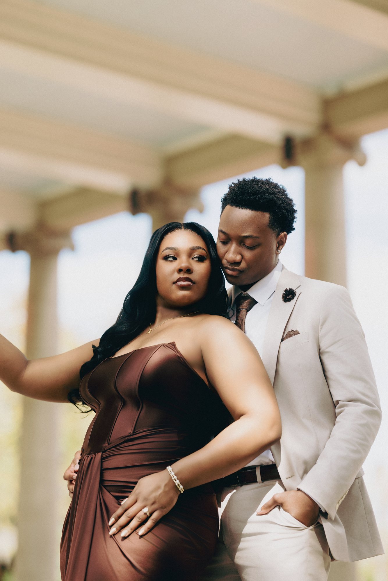 Kaleya + Justin engagement photograph