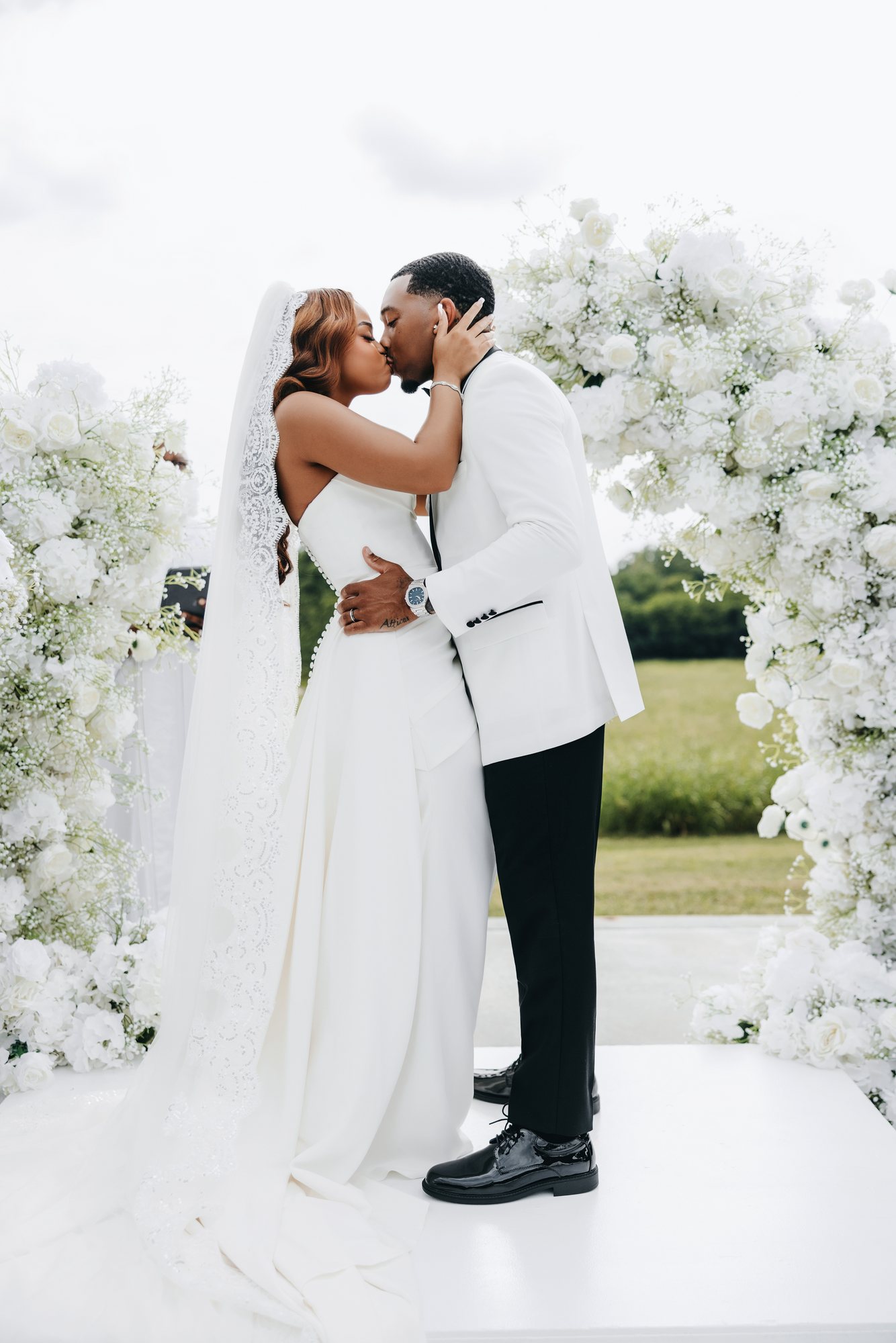 Amani + DJ Wedding photograph
