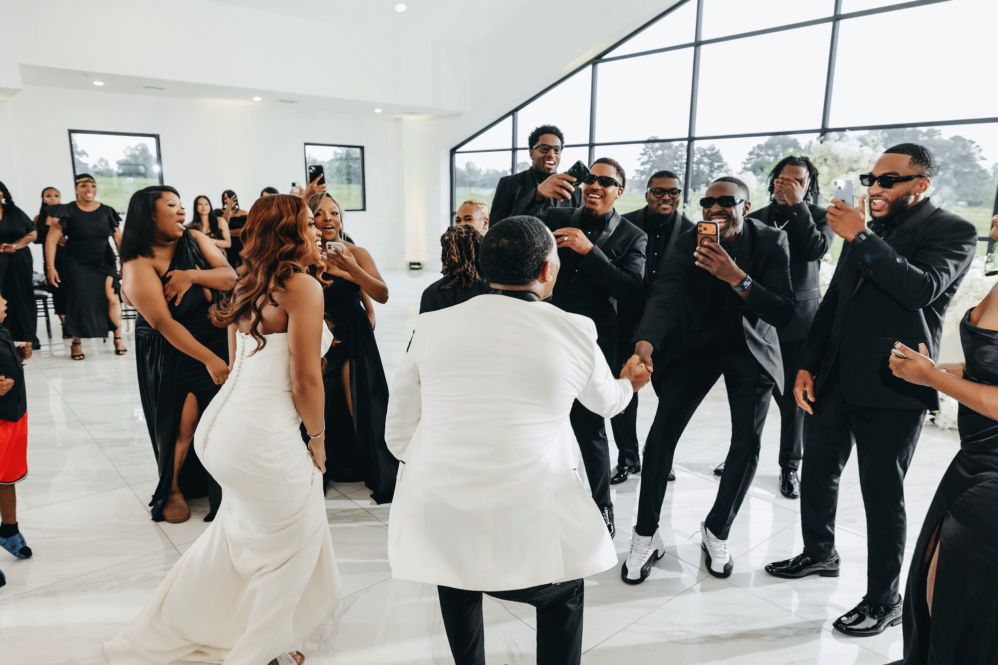 Amani + DJ Wedding photograph