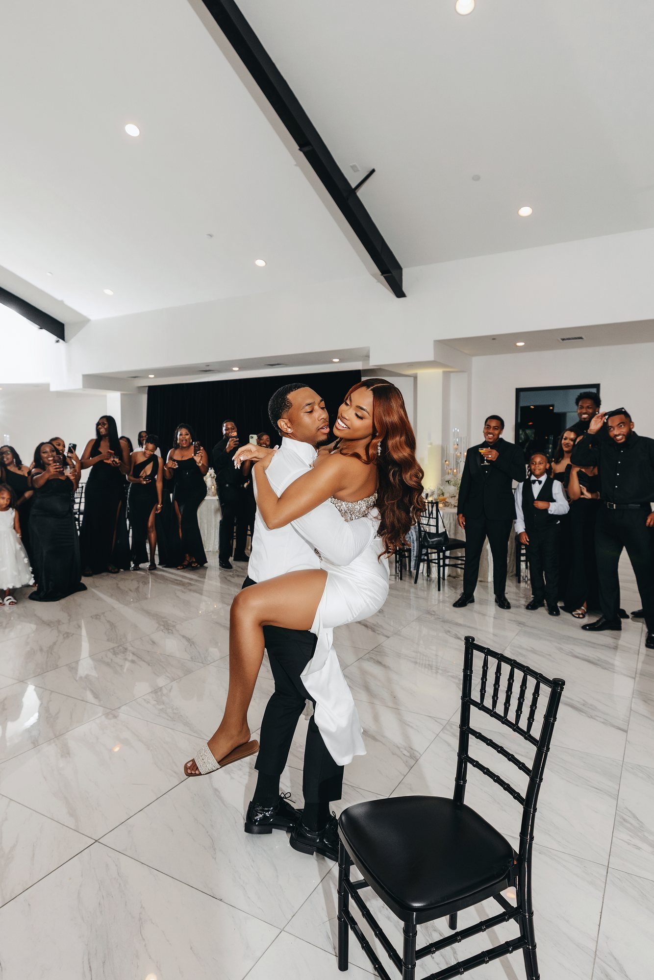 Amani + DJ Wedding photograph