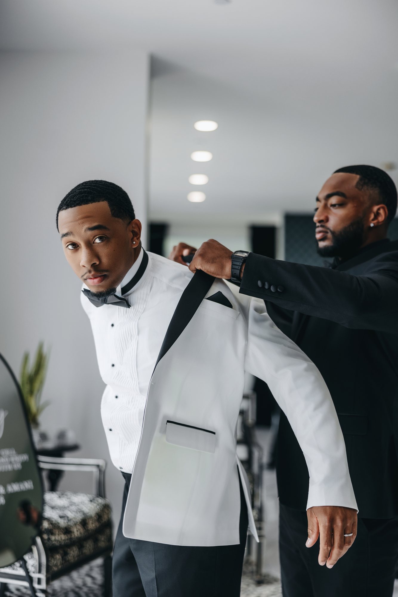 Amani + DJ Wedding photograph