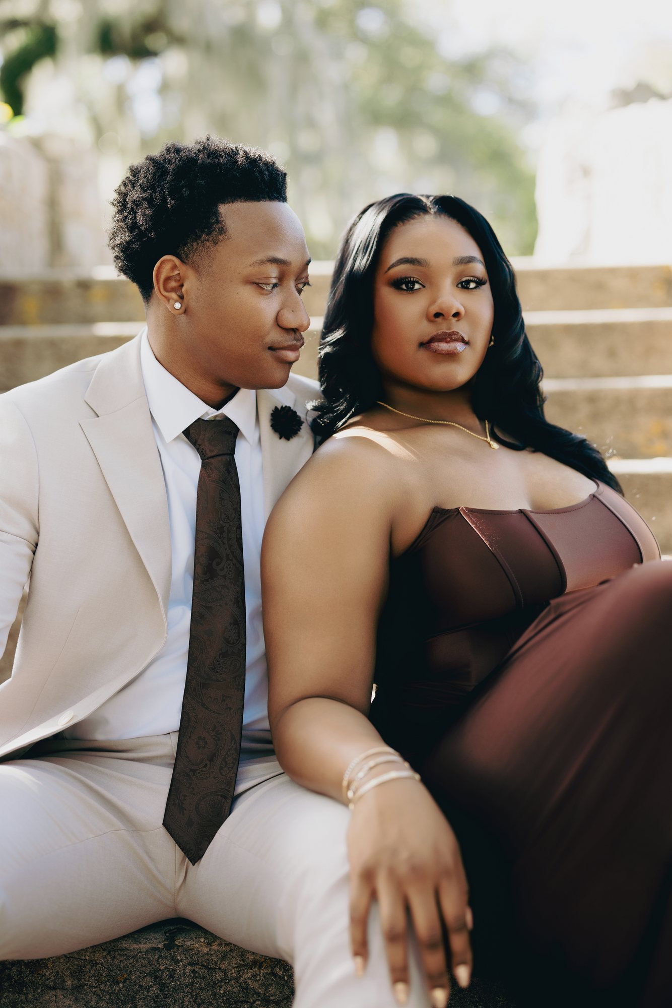 Kaleya + Justin engagement photograph