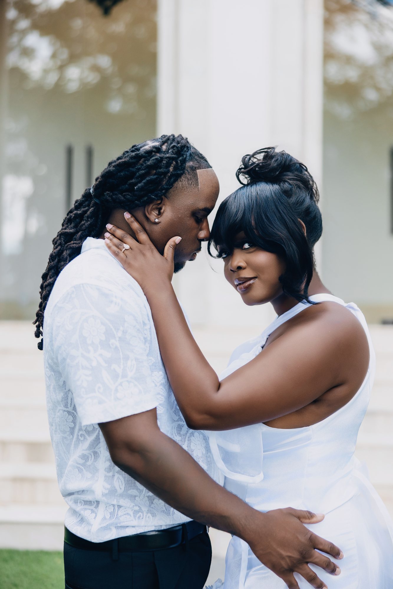 Sydnee + Willis engagement photograph