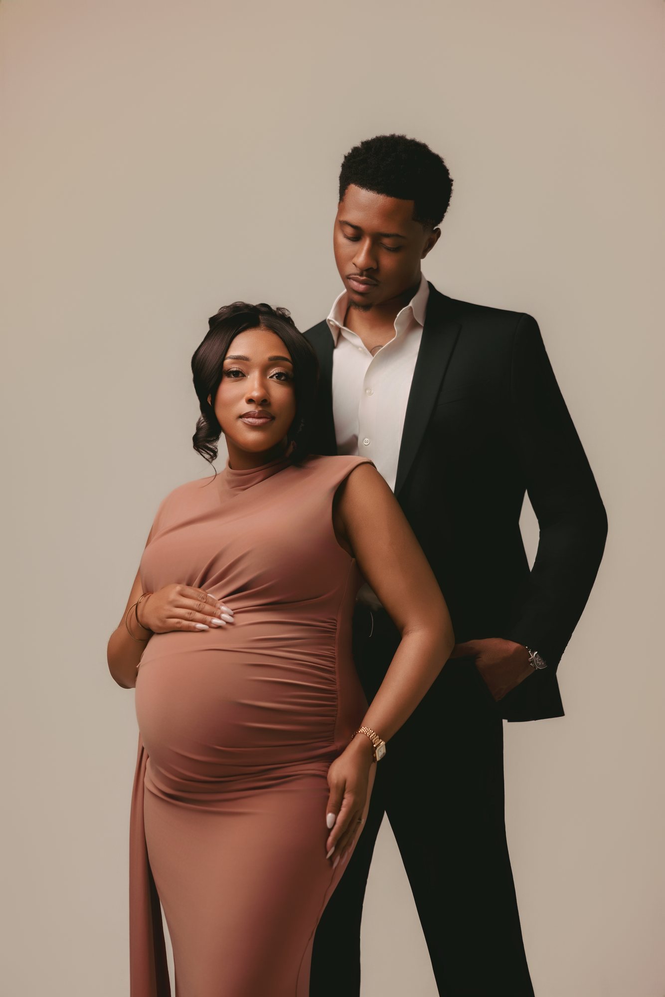 Lauren + Bailey maternity portrait by Christian Paul Studios