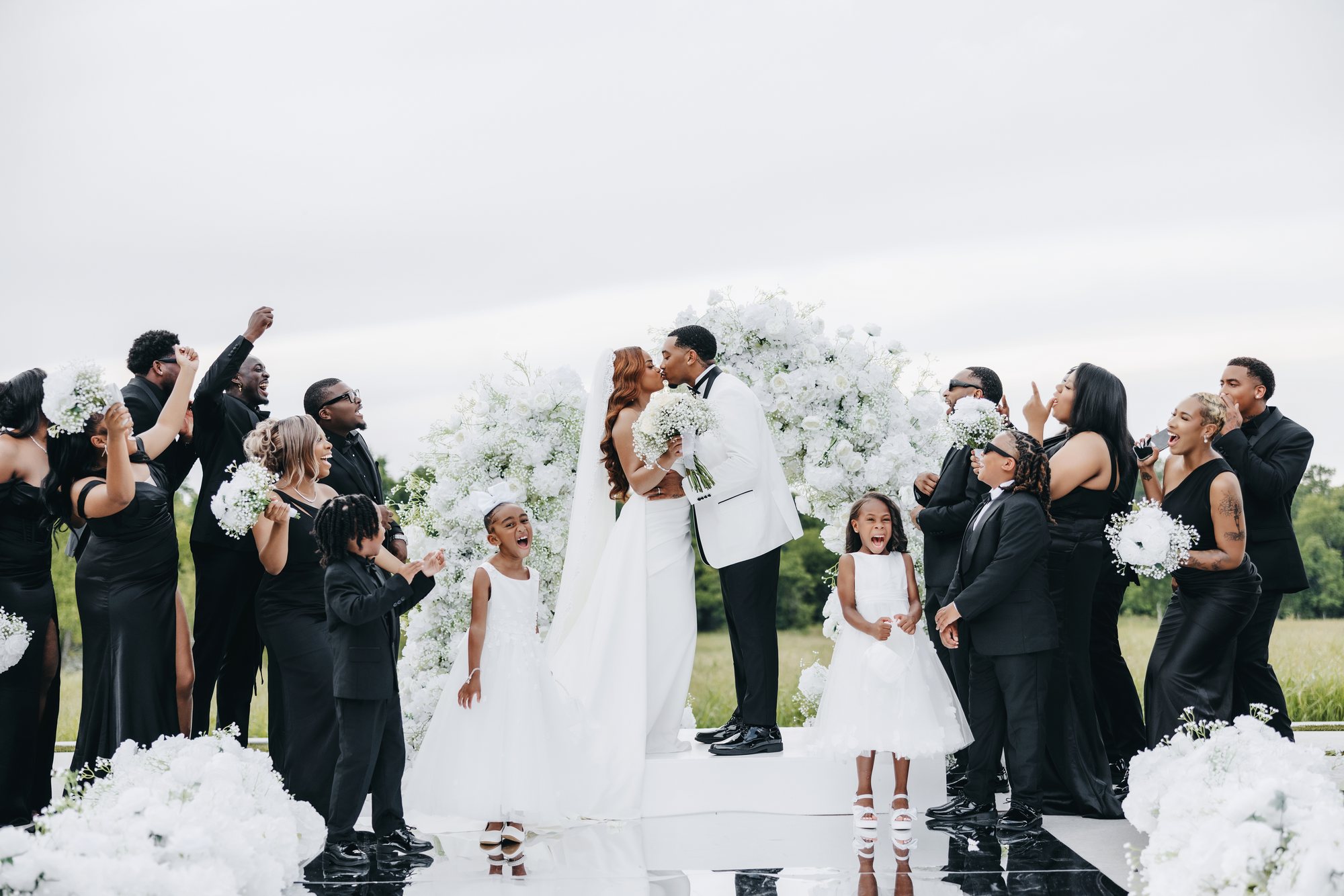 Amani + DJ Wedding photograph