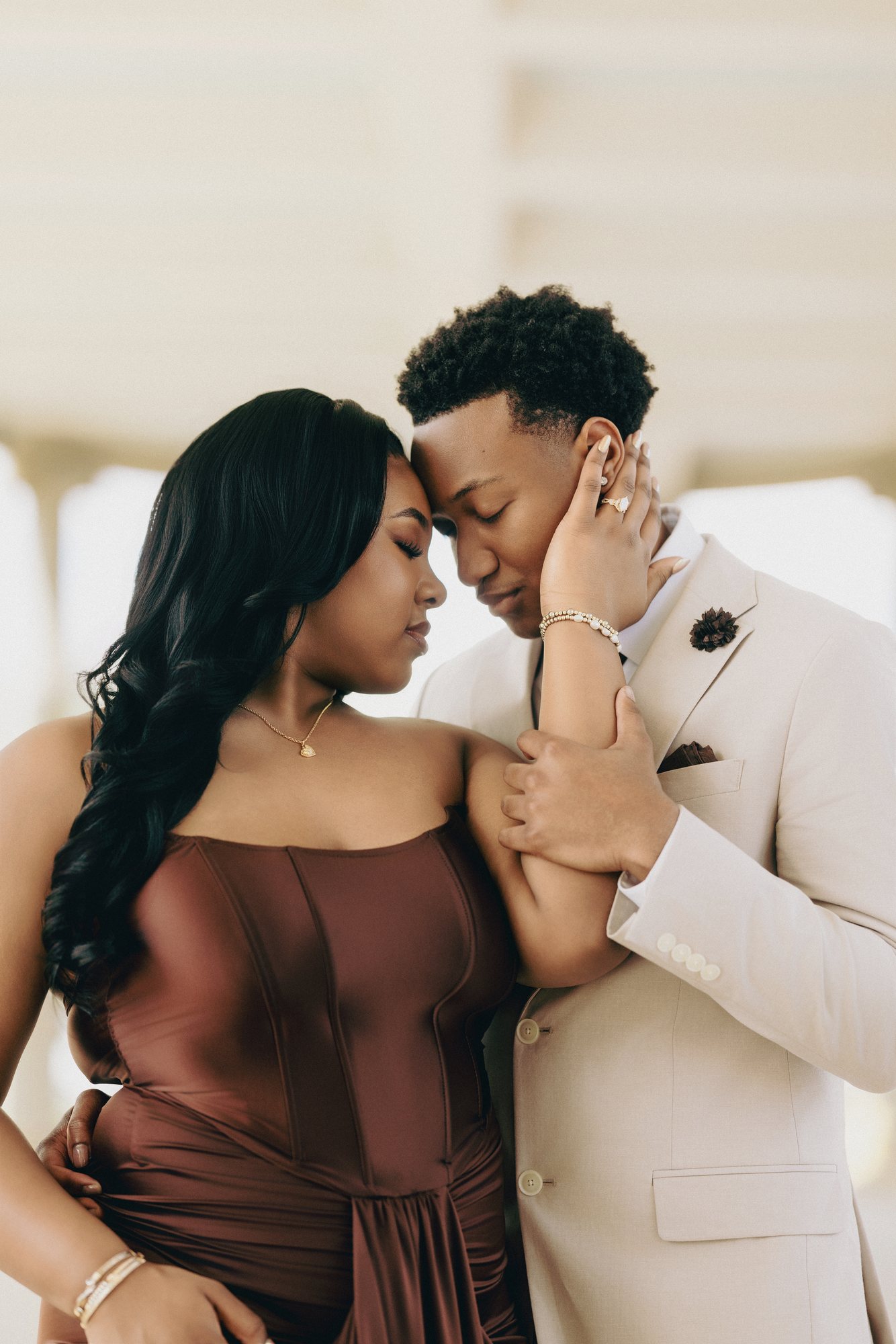 Kaleya + Justin engagement photograph