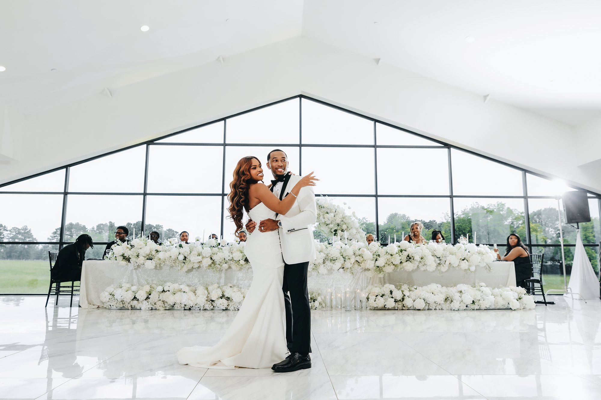 Amani + DJ Wedding photograph