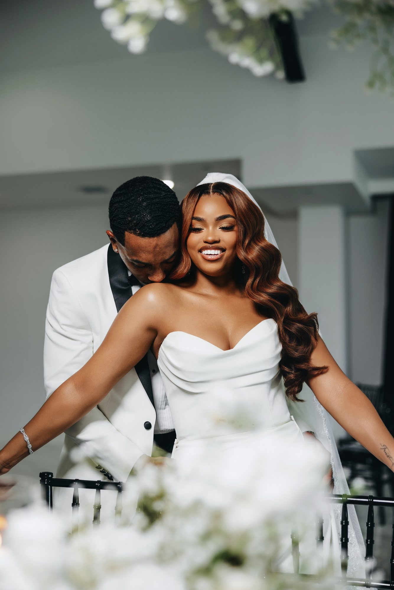 Amani + DJ Wedding photograph
