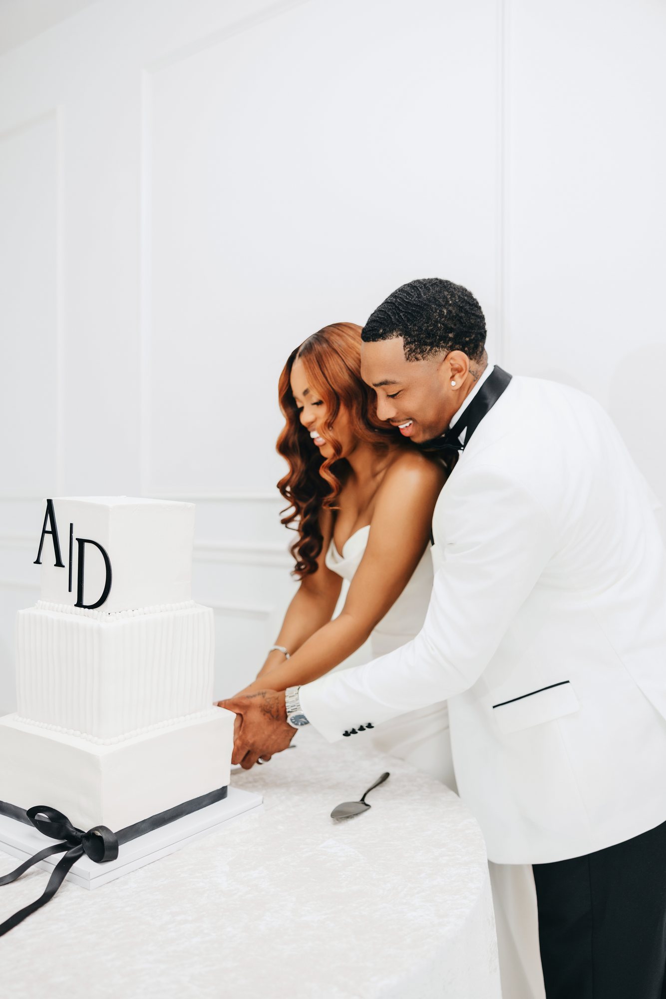 Amani + DJ Wedding photograph
