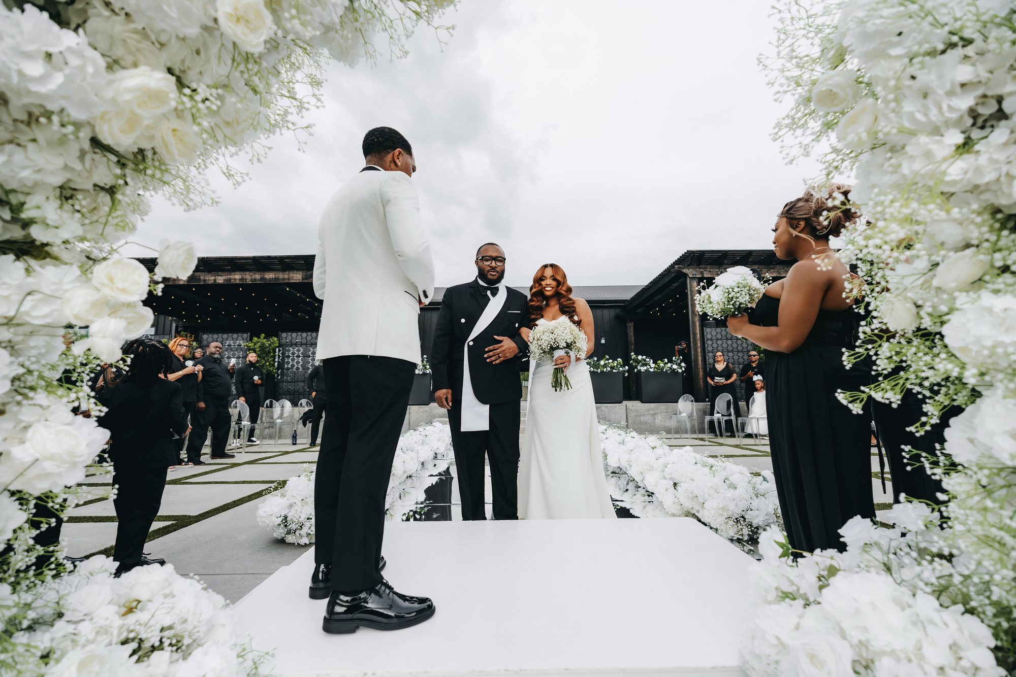 Amani + DJ Wedding photograph